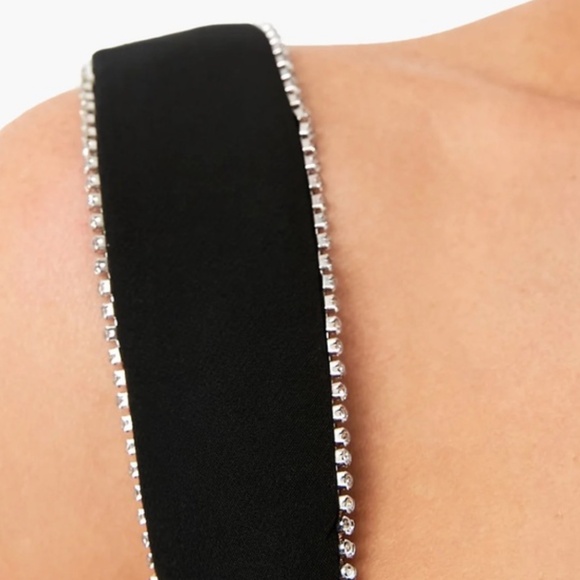 SALONI Rachel C Dress crystal Black Midi Dress Size 6 - Picture 4 of 9